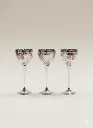 Tri-Color Etched Goblets