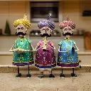 Colorful Folk Musicians